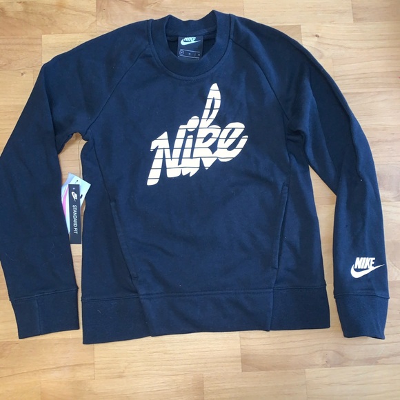 Nike Other - New Nike girls sweatshirt size m crew neck Black